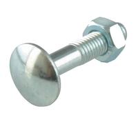 Boulon de carrosserie - SUKI - M6x30/20 mm - Acier galvanisé - Lot de 50