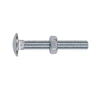 Boulon De Coach Sealey Et Écrou DIN 603 - M10 x 75Mm Zinc Paquet De 50 CBN1075