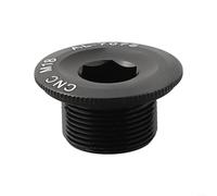 Boulon de couvercle de manivelle en alliage d'aluminium pour pédaliers de route et VTT - Filetage M19/M20, usiné CNC, 7 g, pour SLX/XT/XTR M4000-M661, PROWHEEL, IXF (M18-Noir)