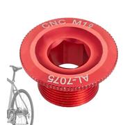 Boulon De Fixation De Manivelle,Boulon De Fixation De Bras De Manivelle Vis | d'aluminium Vélos de route de montagne ATB trou carré pédalier Rouge Oh19