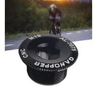 Boulon de fixation de manivelle pour pédalier de vélo - Vis filetée en alliage d'aluminium compatible avec couvercle de manivelle de vélo de route et VTT M15 M19 M20 (M19)