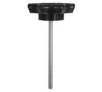 Boulon de Fixation du Pneu de Secours 7 Pouces en Métal Noir | Installation Facile, Molette de Serrage à Main, pour Roue de Secours et Support, Modèles Auto