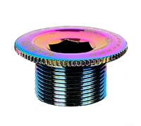 Boulon de fixation pour bras de manivelle de vélo de route et vis de couvercle de manivelle compatibles avec l'anneau de chaîne creux PROWHEEL et les pédaliers de la série FC (coloré)