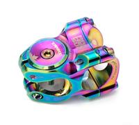 Boulon de Guidon Vélo 6061 Alu Multicolore Léger | Aluminium 6061 pour robuste, finition oil multicolore, compatible 1-1/8", léger 9g, installation rapide(A)
