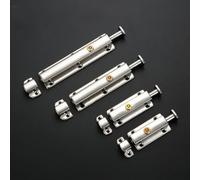 Boulon de loquet auto-élastique en acier inoxydable pour portes et petits placards, boulon coulissant de 1,9 cm avec bouton de déverrouillage automatique, construction en acier inoxydable 201