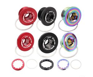 Boulon de manivelle auto-extractible de vélo 30 mm pour vis de manivelle rotors comprend des vis intérieures et extérieures pour une installation facile (boulon arc-en-ciel L)