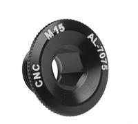 Boulon de manivelle en aluminium haute résistance pour manivelle de plateau M15 M20, taille de filetage pour intégration du système de manivelle IXF M19 (noir M15)