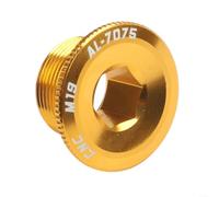 Boulon de manivelle en aluminium pour fixer le plateau au bras de manivelle sur les vélos tout-terrain et de route, taille de filetage M15 M20, compatible IXF M19 (doré M19)