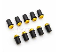 Boulon De Pare-Brise De Moto Universel En Aluminium,Vis De Pare-Brise,Fixation D'écrou Pour Suzuki,Kawasaki,Yamaha,Ducsau10,M5 X 18mm,10 Pièces - Type Gold