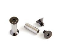 Boulon de poignée de couteau, Rivets d'échelle, écrou de fixation à vis, matériel de fabrication de bricolage, couteaux à tête hexagonale, Kit de vis de fixation for trou de 5mm 10 pièces