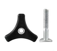 Boulon de poignée de rechange standard pour tondeuse à gazon avec forme d'écrou triangulaire pour correspondre aux exigences de montage de la poignée courantes sur les unités de marche derrière les