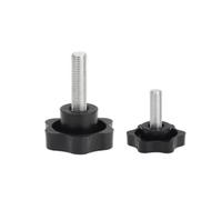 Boulon de poignée de serrage de filetage en forme d'étoile, 1 à 5/lot | Bouton de main serrant l'acier en plastique M3 - M12 d'équipement d'industrie de vis(45mm,M4 5PCS)