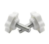 Boulon de poignée de serrage de filetage en forme d'étoile | Bouton à main M4 M5 M6 M8M10, vis de serrage, équipement industriel, plastique et acier(45mm,M8 (Head 32mm 2pcs)