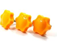Boulon de poignée de serrage de filetage en forme d'étoile | Bouton à main M6 M8, vis de serrage, équipement industriel, plastique et acier(35mm (5pcs),M8 (Head 38mm))