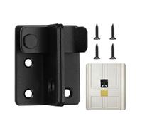 Boulon de porte en acier inoxydable - Verrouillable avec loquet de trou de padlock - Boulon 2 en 1 avec verrouillage - Verrouillage à gauche pour Windows, portes, fenêtres