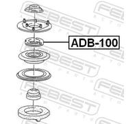 Boulon de poulie Essieu avant ADB-100 FEBEST pour AUDI 200 C3 A trois volumes V8