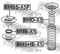 Boulon de poulie Essieu avant BMB-X5 FEBEST pour BMW 7 5 5 Touring 3 Coupé X5