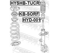 Boulon de poulie Essieu avant KB-SORF FEBEST pour HYUNDAI KIA