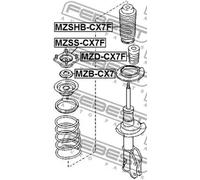 Boulon de poulie Essieu avant MZB-CX7 FEBEST pour MAZDA CX-9 CX-7