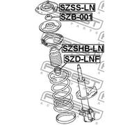 Boulon de poulie Essieu avant SZB-001 FEBEST pour SUZUKI SX4 A trois volumes SX4