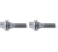 Boulon de roue H&R à embase platte M12x1.25 - Longueur 54mm, Argent (Lot de 2)