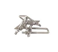 Boulon de serrage en U en acier inoxydable, Pinces à boulons en U carrées acier inoxydable 304, pièce de fixation Tube M6-M10, 48 pièces(1set M10x80x100)