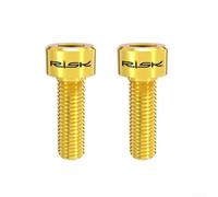 Boulon de serrage M6 x 18 mm pour bras de manivelle ULTEGRA pour système HollowTech II, vis en alliage pour pédalier de vélo de route et VTT, vis de pédalier de vélo (doré)