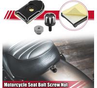 Boulon De Siège De Moto Avec Couvercle À Bouton Pour Harley / 1 Ensemble Noir