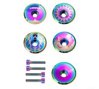 Boulon de tige de casque en aluminium lisse d'huile pour tube de direction non fileté de 3,8 cm compatible avec les vélos de banlieue, construction en aluminium 6061 (C)