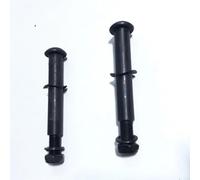 Boulon de vélo d'appartement en métal 12 cm x 16 mm pour machine elliptique, pièce de rechange noire avec design fileté pour réparation de salle de sport (gauche + droite)
