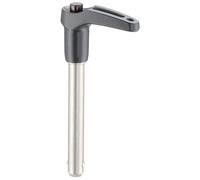 Boulon de verrouillage à bille autobloquant avec poignée en L | D1 = 8 mm / L1 = 40 mm/Acier inoxydable 1.4542, trempé par excrétion | 22350.0138