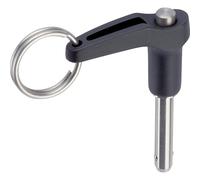 Boulon de verrouillage à bille avec poignée en L, facile à utiliser, conforme à la norme NASM / MS17986 | Diamètre nominal = 1/4" / Longueur de serrage = 1,2" | 4212.B12.
