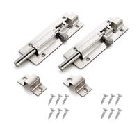 Boulon de verrouillage de porte, boulon coulissant de porte avec vis 1.5 inch