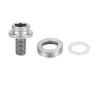 Boulon de vis de manivelle M8 * 15mm, boulon de manivelle de vélo de route de montagne, support inférieur, Kit de vis d'essieu BB avec rondelle de capuchon anti-poussière (Couleur)