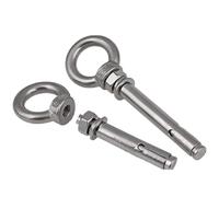 Boulon D'Expansion Ancrages à manchon for béton M12 12 mm, boulons d'expansion œillet de levage en acier inoxydable 304(M12X110mm-1pcs)