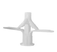 Boulon d'expansion blanc/gris, ancrages for plaques de plâtre en plastique, fixation for cloisons sèches, Tube d'expansion, auto-perçage avec vis plaquées zinc