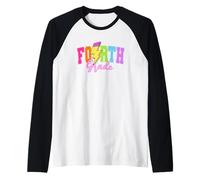 Boulon éclair coloré de quatrième année Manche Raglan