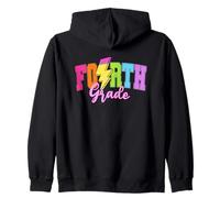 Boulon éclair coloré de quatrième année Sweat à Capuche