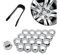 Boulon Ecrou Couvre, 20x Cache Ecrou, Cache Boulon, Capuchons d'écrou de Roue de Voiture Cache-vis Boulon Jantes Décoration
