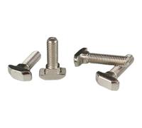 Boulon en T à tête marteau en acier inoxydable, Boulons à tête en acier au carbone M5 M6 M8 T for profils aluminium 20 30 40 45, pièces(45S - M8x16)