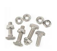Boulon En T M5 M6 M8, Vis En T Et Écrou À Bride, Boulon De Marteau En Forme De T for Rails Linéaires 20/30/40/45, Profilés En Aluminium, 2 À 10 Pièces(45-M8x35mm-2pcs)