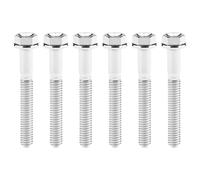 Boulon en titane, Boulon à tête hexagonale à bride en titane Ti GR5 M4 M5, vis de modification for vélo, voiture, moto(Normal Titanium Color,M4x30mm)