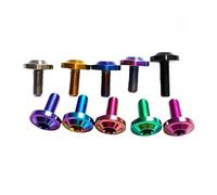 Boulon en titane M4 M5 M6X10 15 20 25 30 35 40mm, vis à tête Torx for vélo, niveau de frein, tige de fixation de pièces de vélo, 1 pièce(Purple,M6x40)