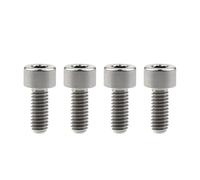Boulon en titane M4 x 10 12 15 20 mm Clé à six pans creux DIN912 Vis de tige en titane Vis de tension de limite de vélo(M4X10mm Titanium)