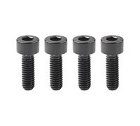 Boulon en titane M4 x 10 12 15 20 mm Clé à six pans creux DIN912 Vis de tige en titane Vis de tension de limite de vélo(M4X12mm Black)