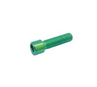 Boulon en titane M4 x 10 13,5 15 20 mm, clé Allen, petite tête for dérailleur arrière/avant de vélo, réglage H/L, 1 pièce(Green,M4X20mm)