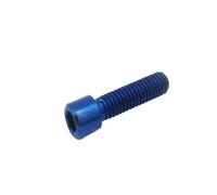 Boulon en titane M4 x 10 13,5 15 20 mm, clé Allen, petite tête for dérailleur arrière/avant de vélo, réglage H/L, 1 pièce(Blue,M4X13.5mm)