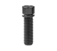 Boulon En Titane M7/M8X20, Vis Hexagonale De 25Mm Avec Rondelle, Noir, M7,25mm