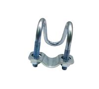 Boulon en U 20 25 32 40 50 M6M8, acier galvanisé 304, double en U, collier de serrage for tuyau, vis, connecteur en acier, fixation d'échafaudage(GALV-M8x60x60mm 1set)