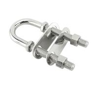 Boulon en U en acier inoxydable - Fixation marine robuste, pince d'ancrage pour pont de yacht, connecteur de matériel | Équipement de quai sécurisé, machines, ancres de bateau, gréement, fixation pour